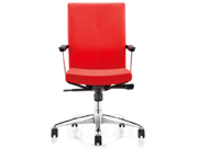 Leather Medium Back Chair